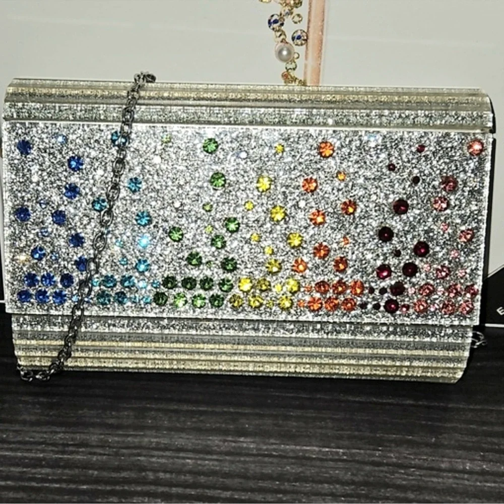Kurt Geiger London Party Glitter Envelope
Clutch Shoulder Bag NWT - Picture 8 of 14